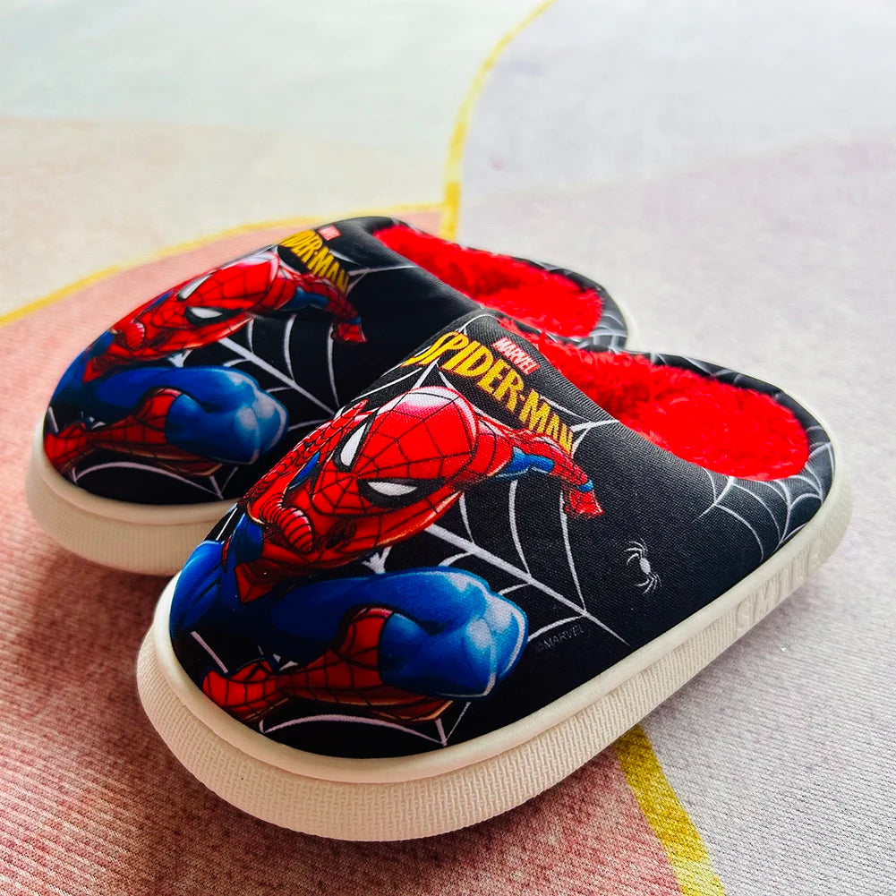 Autumn Winter Kids Shoes BoysSpiderman Slippers Children Christmas Slippers Pantoufle Enfant Baby Shoes Hausschuhe