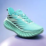 Mens Breathable Bounce Trail Running Shoes Anti-slip Cushioning Outdoor Thick Bottom Running Shoes Couple Sneakers