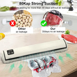 Vacuum Packaging Machine Automatic Food Vacuum Sealer for Food Sealing Household Vacuum Sealer Machine with 10pcs Packing Bags