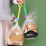 10PCS Adjustable Silicone Food Bag Sealing Strap Multifunctional Food Preservation Sealing Clip Kitchen Food Freshness Gadgets