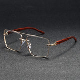 2025 Luxury Square Sunglasses For Men New Wooden Vintage Designer Fashion Glasses Sunglasses Women Vacation Gafas De Sol Hombre