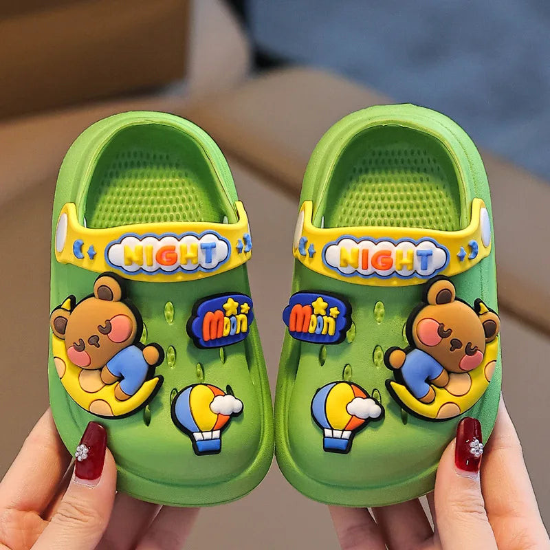 Cute Cartoon Children Slippers Breathable and Anti-slip EVA Soft Bottom for Boys and Girls Slippers Kids Shoes