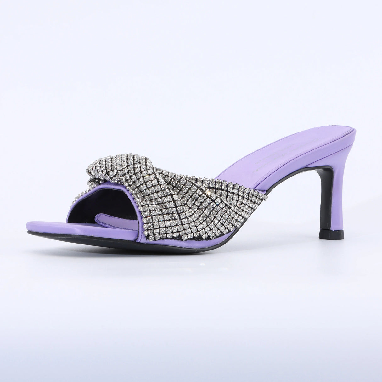 Rhinestone Sandals Black Heels for Women Luxury Shoes 2024 Designer Sandals Wedding Evening Dress Stripper Heels