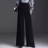 High-waisted Wide-leg Pants for Women 2025 Spring Autumn New Loose Straight Pants Draped Versatile Casual Pants
