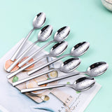 1Piece Tableware Spoon Stainless Steel Spoon Christmas Coffee Spoon High Quality Dessert Tea Ice Cream Fruit Spoon Tablewre