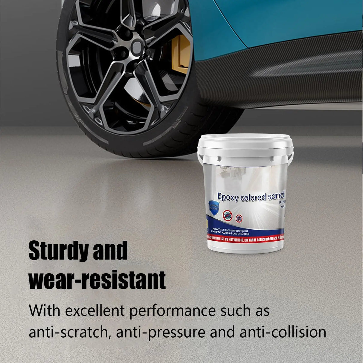 Marble effect floor coating Self-leveling High-gloss floor paint waterproof Water-Based Epoxy Coating for Home Factory garage