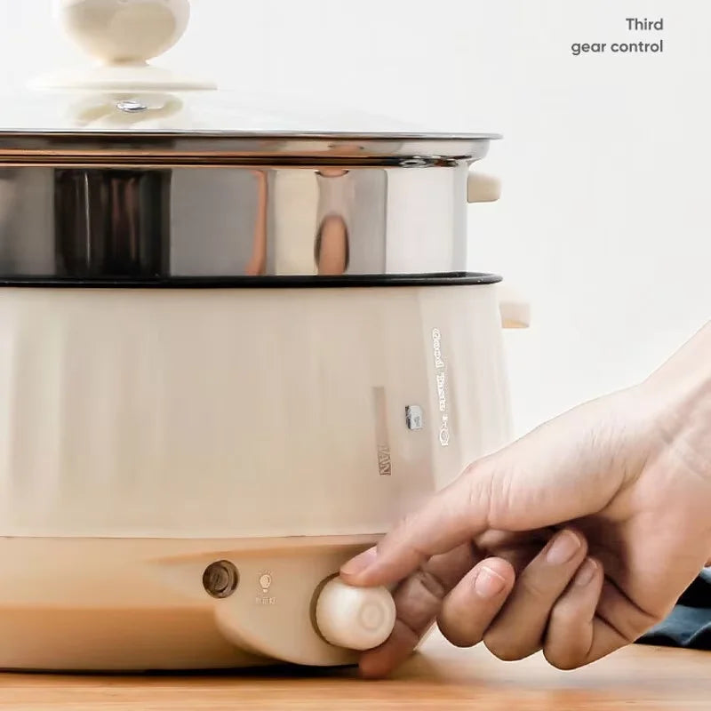 Electric cooking pot 1-2-3 people dormitory student multi-functional electric hot pot small household mini electric cooking pot