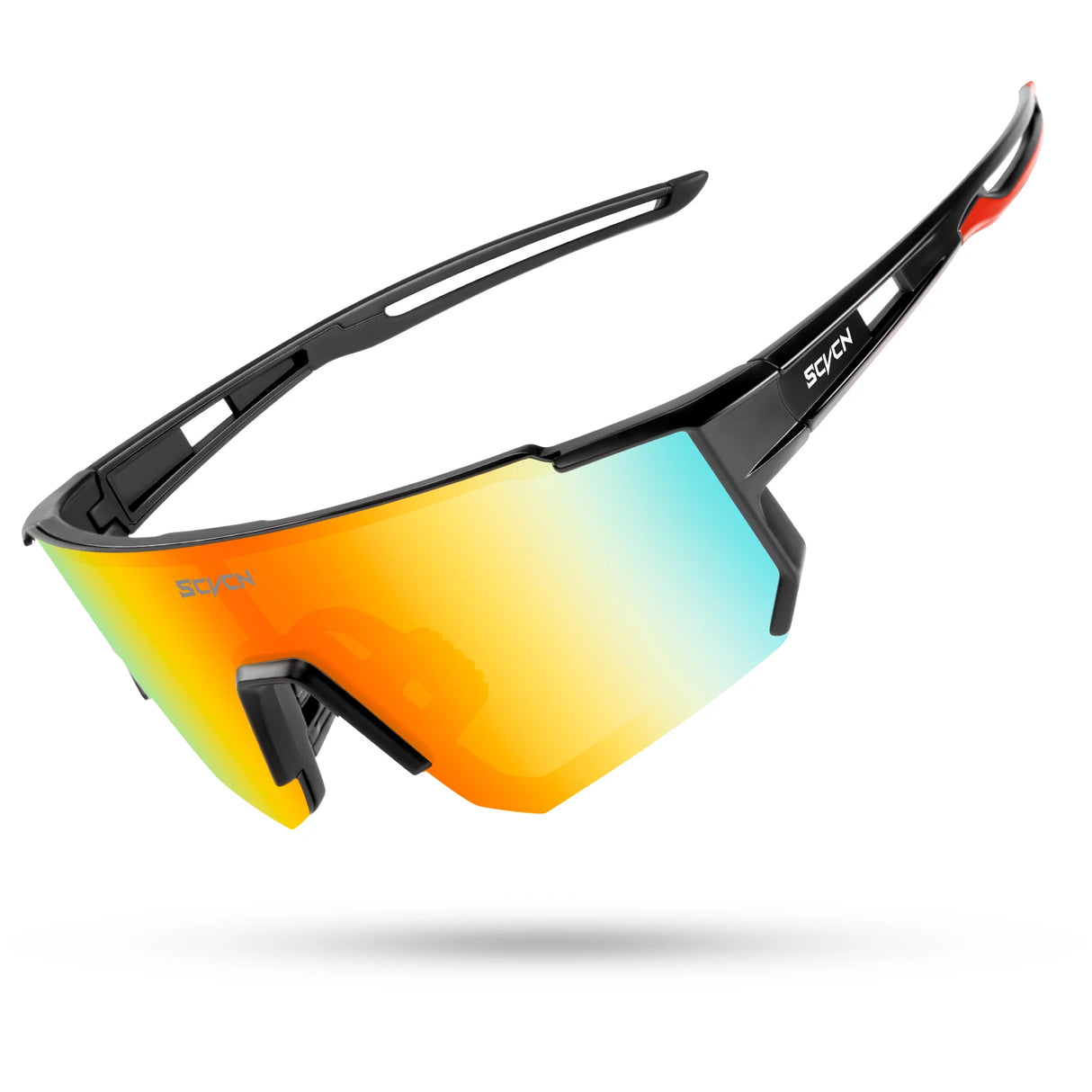 SCVCN Fashion Sunglasses for Men Sport Cycling Glasses Bike Bicycle Hiking Camping Golf UV400 Protection Glasses Women Baseball