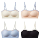 Lingerie Adjustable Wireless Bra Close-fitting Shockproof Brassiere for Women Anti-sagging Elastic Traceless Push Up Underwear