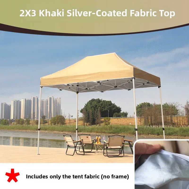 Thiened Four-Legged Umbrella Tent Top Cloth 3x3 Outdoor Sunade Waterproof Sun Protection Large Umbrella Canvas Stall