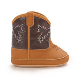 Baby Boots Western Knight Boots Tall Boots Cowboy Boots Embroidered Chelsea Retro Children's Brown