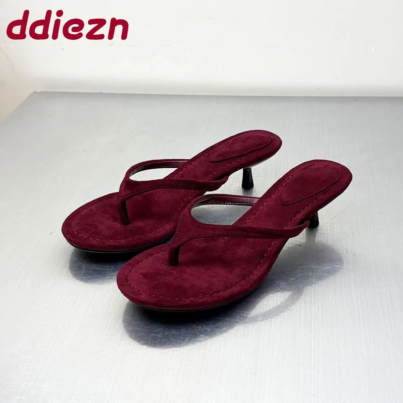 Elegant Women Shoes With Low Heels Female Footwear 2025 Round Toe Pumps Shallow Modern Sandals Ladies Heels Shoes