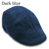 Men Berets Cap British Style 2025 New Autumn Summer Linen Hats Fashion Flat Caps Classic Vintage Gatsby Cabbie Cap Chapeau Homme