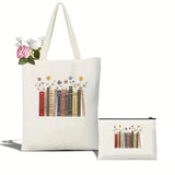 Albums As Books Canvas Tote Bag Trendy Aesthetic For Book Lovers Canvas Tote Bag Aesthetic Folk Music Canvas Tote Bag TS merch