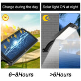 Solar Street Lights Outdoor Waterproof Solar Wall Light  With Motion Sensor Garden Garage Porch Security Wall Lights