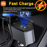 Xiaomi 120w Super Fast Charger Flash Car Car Charger-english Package-super Fast Charger Digital Car Charger Sanxing Iphone