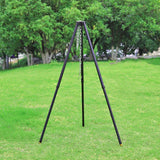 Outdoor Large Bonfire Tripod, Camping Picnic Campfire Cooking Pot, Portable Hanging Triangle Stand Rack