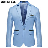 2025 Men's Formal Office Blazer Jacket Suits Solid Fashion Wedding Dress Suit Jacket Coat Male Oversized Casual Blazer Hombre