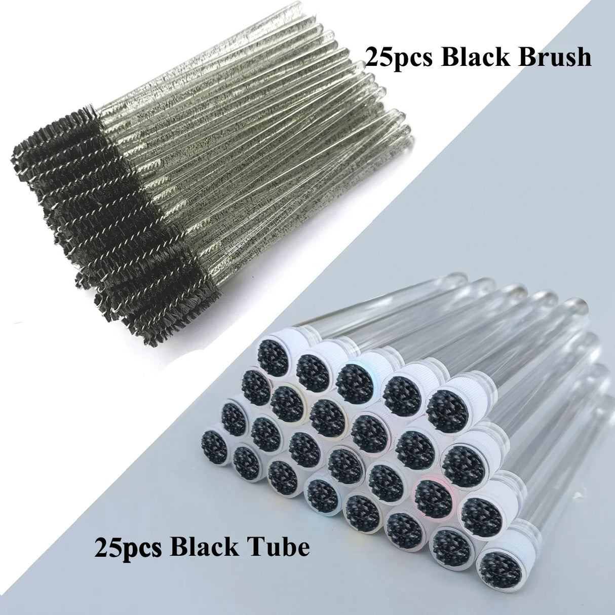 Reusable Eyelash Brush Tube Disposable Mascara Wands Replaceable Dust-proof Eye Lash Eyebrow Brush Tube for Eyelashes Extension