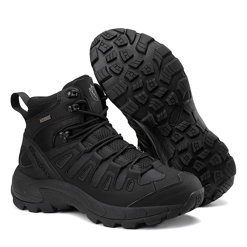 Fashion Men's Boots Tactical Combat Boots Outdoor Non-slip Hiking Boots Lightweight Men Desert Boots Motorcycle Boots