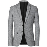 Mens Jacket Blazer Casual Suit Spring Thin Middle-aged Single Western Top for Men