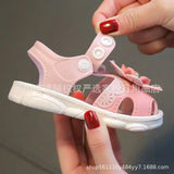 Girls  Shoes With Bowtie Pearls Beading Princess Sweet Cute Soft Comfortable Children Flats Kids Shoes Spring
