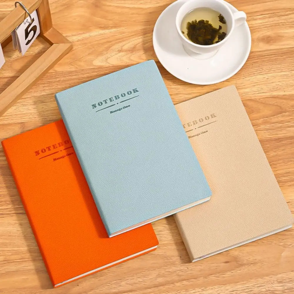 School Supplies PU Cover Soft Leather Notebook Diary Book Writing Pads a4 a5 Office Notebook Journals Stationery Notebook School