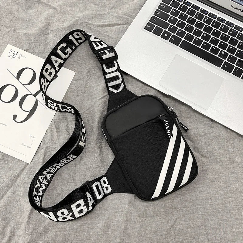 Men's & Women's Shoulder Bag INS Trend Waterproof Small Backpack Mobile Phone Man's Messenger Bag Square Bag Crossbody Bags