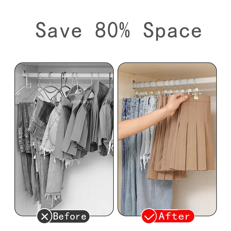 10/5PCS Stainless Steel Clothespins Laundry Clothes Pegs with Hook Pants Hanger Portable Hanging Clips Closet Clothes Organizer