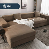 Sofa Cover for Living Room Thick Elastic Polar Fleece 1/2/3/4 Seater L-shaped Corner Sofa Cover for Sofa Chaise Longue