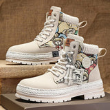 New Men's Winter Boots Outdoor Platform Boots 2023 Designer Men's Shoes Comfortable Desert Boots Street Style Motorcycle Boots