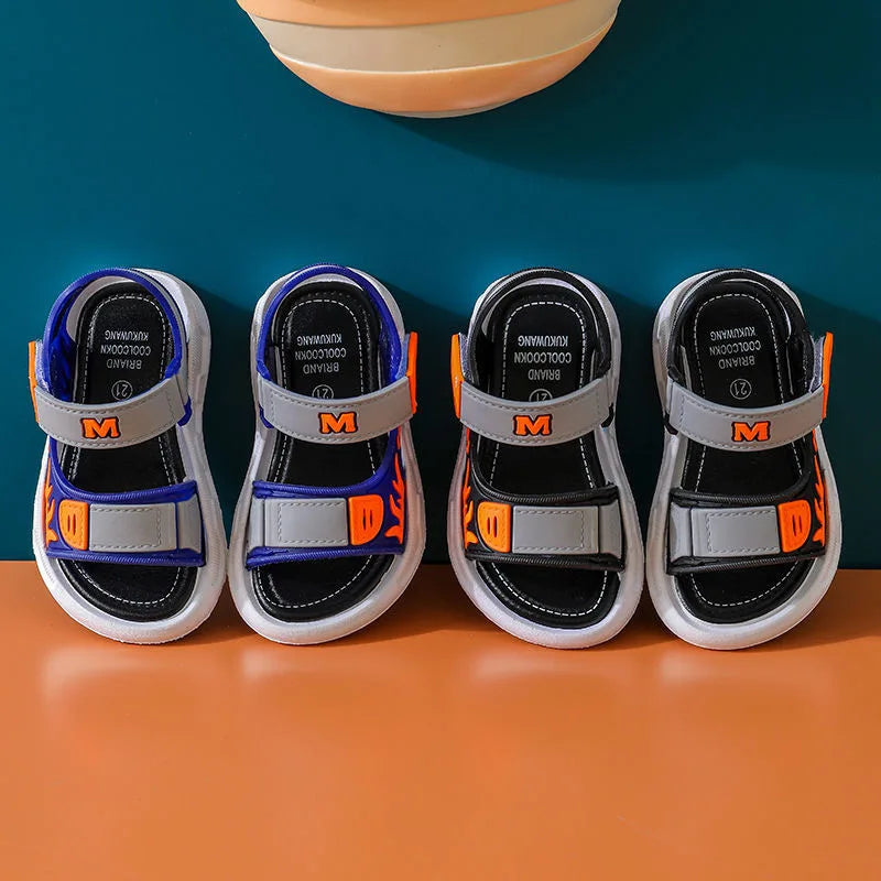 Beach Sandals Children Girls Boys Sandals New Non-slip Soft Bottom Breathable Girls Boys Shoes Lightweight Kids Shoes