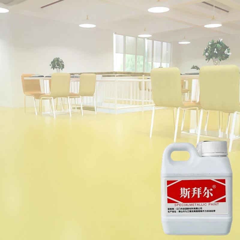 【3-in-1 Epoxy Floor Paint】Indoor Floor Coating - High-Gloss, Waterproof & Wear-Resistant Epoxy Paint for Garage & Living