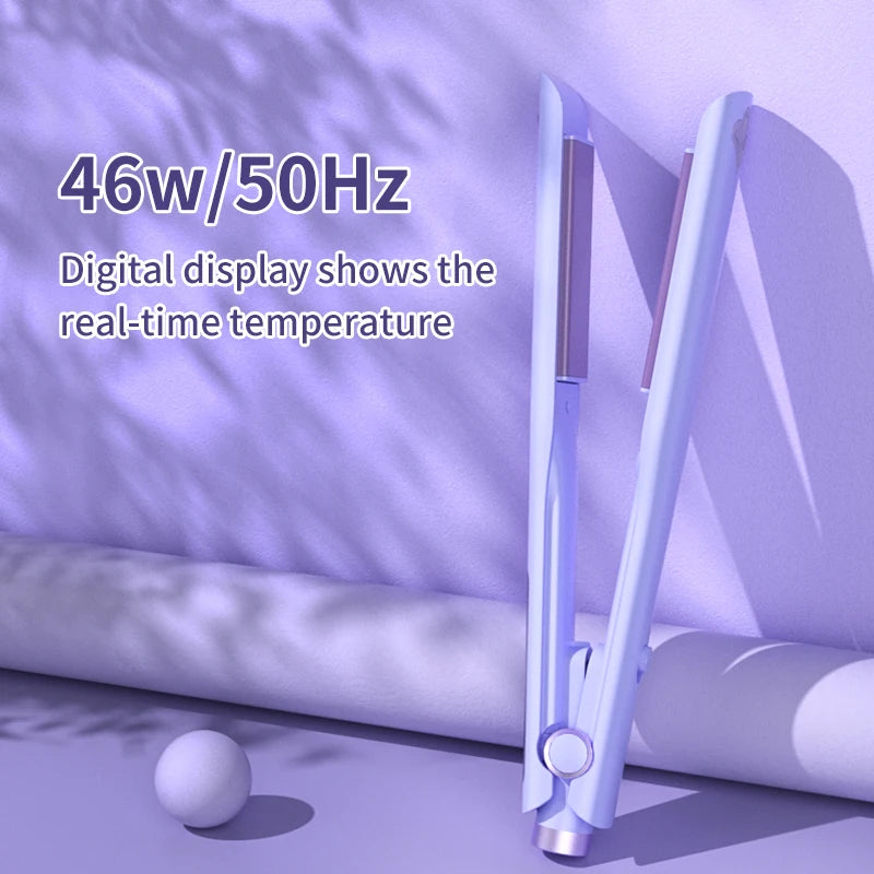 Hair Straightener 4 Adjustable Temperature Settings, 30s Fast Heating, Mini Flat Iron for Smooth, Shiny & Healthy Hair