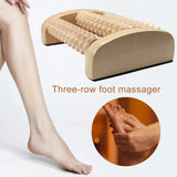 Foot Massage Roller Wood Therapy Acupressure Massager for Relieve Tension, Plantar Fasciitis,Aching Feet,Gain Myofascial Release