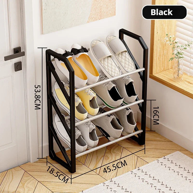 Easy To Assemble Shoes Racks Simple Shoe Rack Hallway Shoe Rack Trapezoidal Living Room Space Saving Shoes Shelf Room Balcony