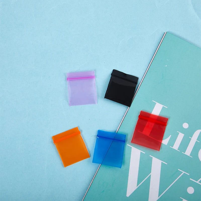 100 Pcs Plastic Packaging Bags Ziplock Pill Packaging Pouches New Mini Zip Lock Bags Zipper Bag Ziplock Bag