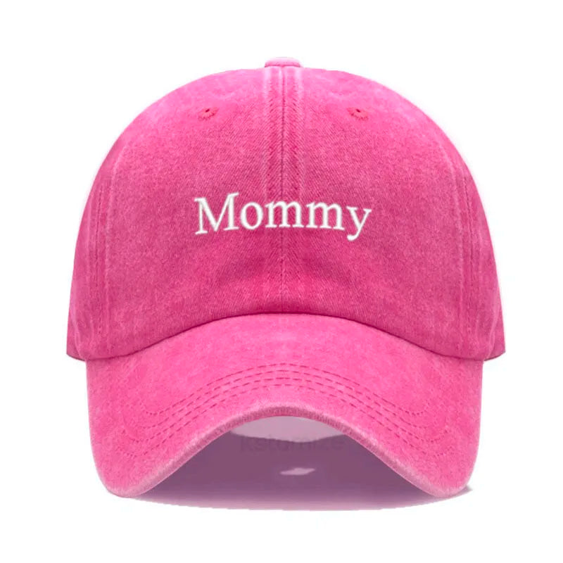 Daddy & Mommy Baseball Cap for Men & Women Unisex Soft Washed Cotton Embroidery Baseball Hats For Father's Mother's Day gifts
