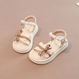 Girls' Shoes Children's Princess Sandals 2024 New Summer Summer Baby Soft Soled Ocean Beach Big Children's Sandals