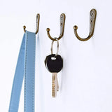 10PCS Retro Wall Hooks Hangers Door Wall Mounted Coat Hooks With Screws Suction Heavy Load Rack For Kitchen Bathroom Accessories