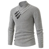 Long-sleeved Knit Sweater for Men, European and American Plus Size Sweater, Loose, Goes with Everything, Autumn and Winter