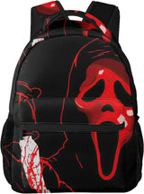 Horror Movie Backpack Adults School Bag Casual College Bag Travel Zipper Bookbag Hiking Daypack for Women Men