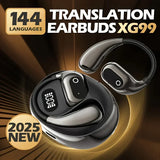 144 Languages AI Language Translator Earbuds - Real-Time 3-in-1 OWS Translation Device for Travel, Business & Learning