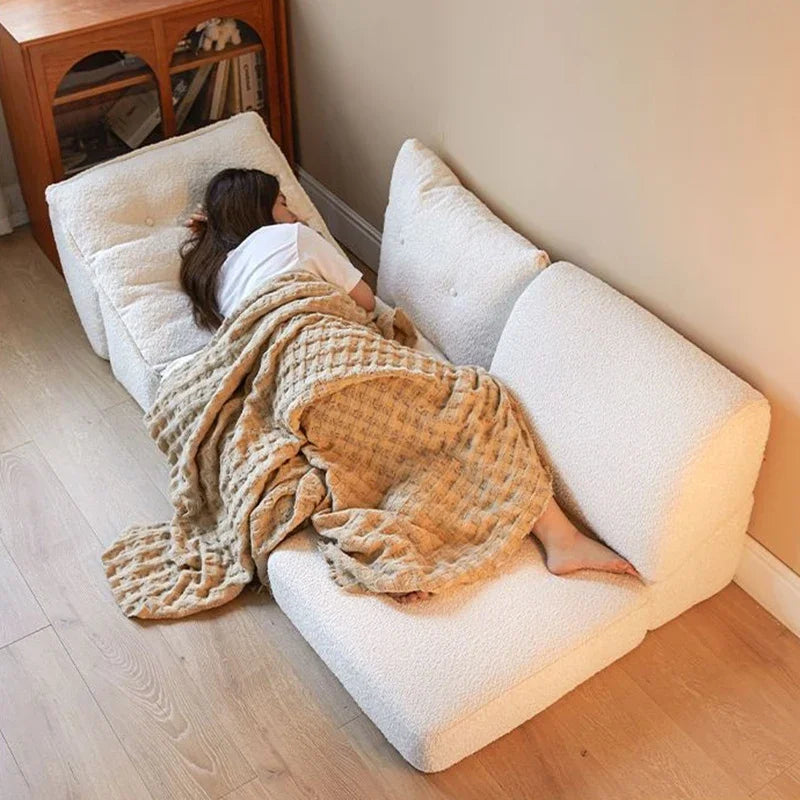 Comfortable Multifunctional Sofa Bed Children's Sofas Reclining Lazy Sleeping Beds Modern Tiny Home Portable Balcony Furniture