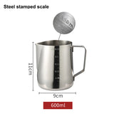 Stainless Steel Milk Frothing Pitcher Espresso Steam Coffee Barista Craft Latte Cappuccino Milk Cream Cup Frothing Jug Pitcher
