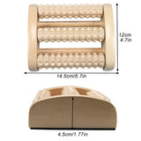 Foot Massage Roller Wood Therapy Acupressure Massager for Relieve Tension, Plantar Fasciitis,Aching Feet,Gain Myofascial Release