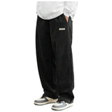 Corduroy Pants Men Clothing Sweatpants Loose-Fit Casual Pants Man Baggy Hosen Regular Length Trousers Men Cargo Pants Women