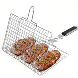 Portable Folding Outdoor Camping Stainless Steel BBQ Grill