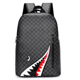 Men's Backpack Plaid High School College Bag 15-inch Laptop Rucksack