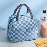 Thermal Lunch Dinner Bag Canvas Handbag Picnic Cooler Bag Travel Breakfast Box for Work Student Convenient Lunch Tote Food Bag